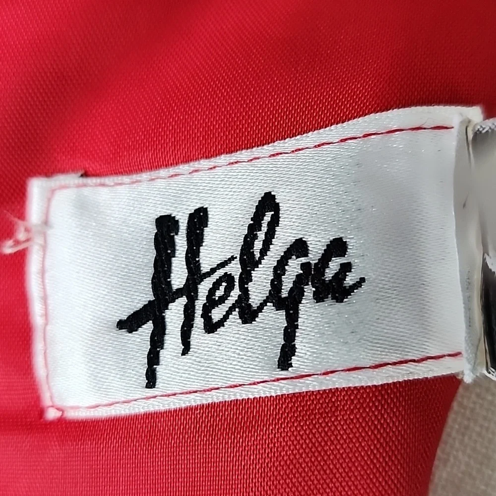 VINTAGE "HELGA" RED/BLACK DRESS SZ 8? - Picture 7 of 8
